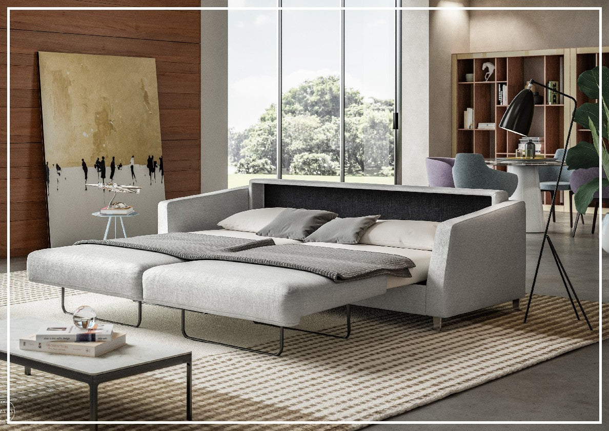 Monika Sleeper Sofa With Wood or Chrome Legs
