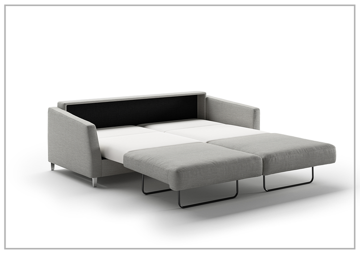 Luonto Monika Fabric Sleeper Sofa With Wood or Chrome Legs