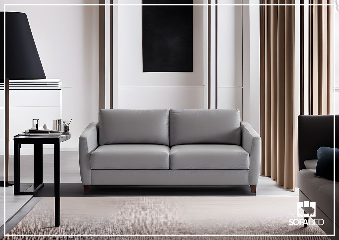 Monika Sleeper Sofa With Wood or Chrome Legs