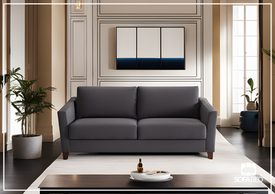 Monika Sleeper Sofa With Wood or Chrome Legs