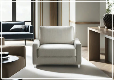Nico Sleeper Sofa (King/Queen/Full XL/Cot) With Walnut or Chrome Leg Finish
