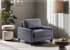 Nico Sleeper Sofa (King/Queen/Full XL/Cot) With Walnut or Chrome Leg Finish