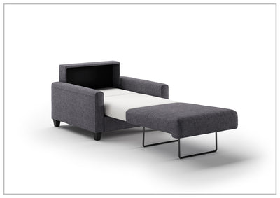 Nico Sleeper Sofa (King/Queen/Full XL/Cot) With Walnut or Chrome Leg Finish