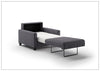 Nico Sleeper Sofa (King/Queen/Full XL/Cot) With Walnut or Chrome Leg Finish