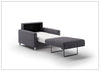 Nico Sleeper Sofa (King/Queen/Full XL/Cot) With Walnut or Chrome Leg Finish