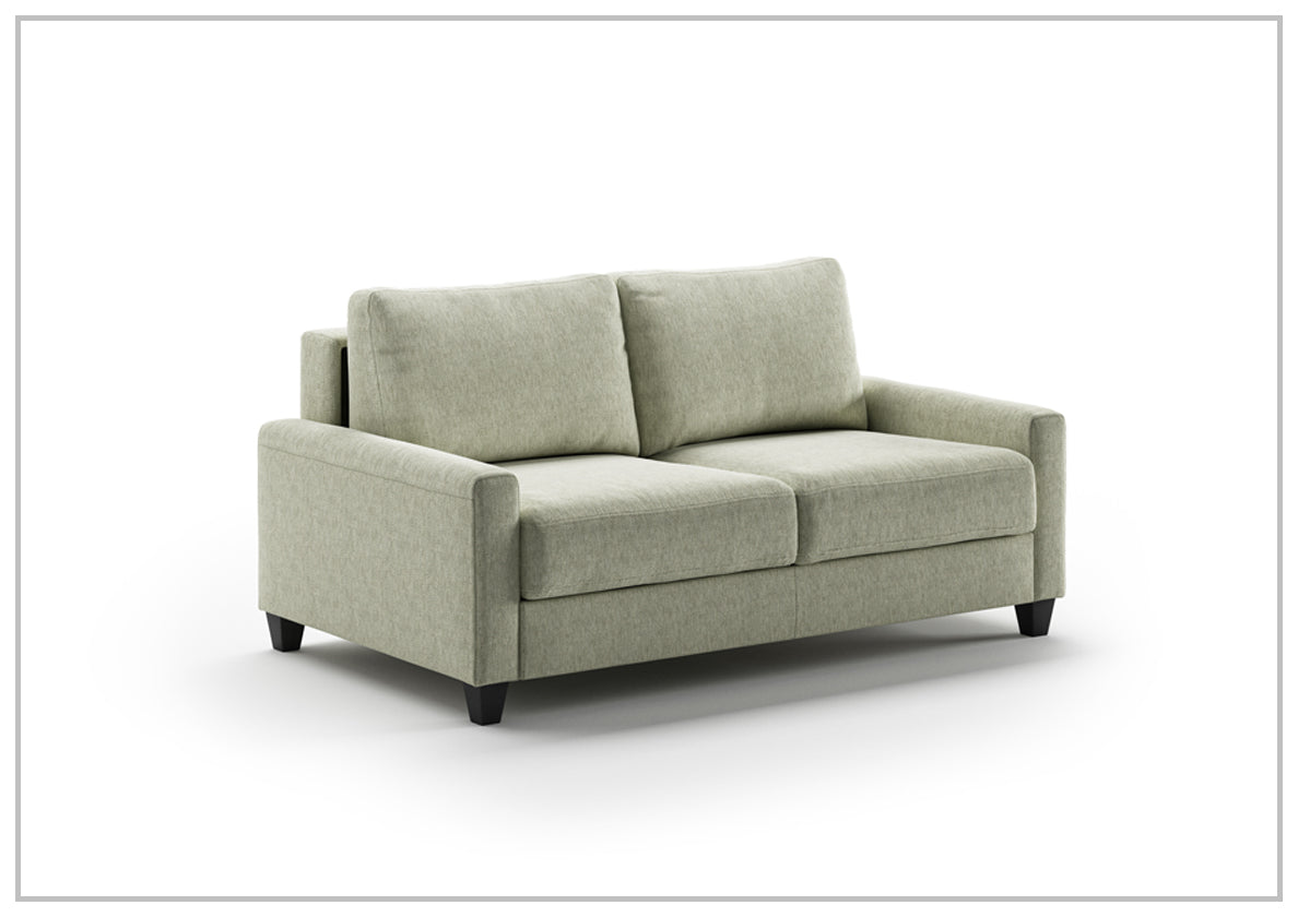Nico Sleeper Sofa (King/Queen/Full XL/Cot) With Walnut or Chrome Leg Finish