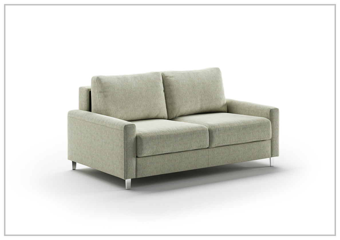 Nico Sleeper Sofa (King/Queen/Full XL/Cot) With Walnut or Chrome Leg Finish