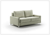 Nico Queen Sleeper Sofa With Nest Function and Walnut or Chrome Leg Finish