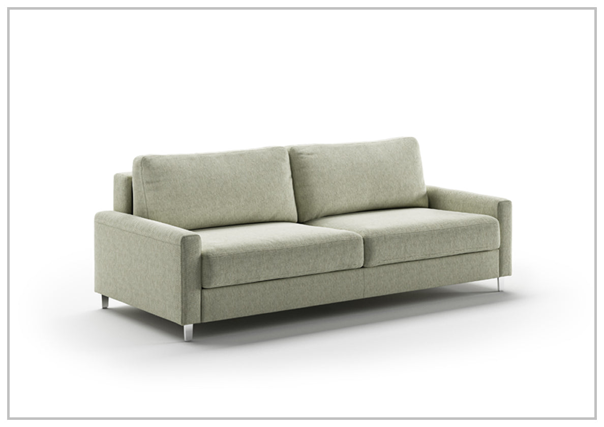 Nico Sleeper Sofa (King/Queen/Full XL/Cot) With Walnut or Chrome Leg Finish