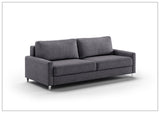 Nico King Sleeper Sofa With Nest Mechanism and chrome or wood legs
