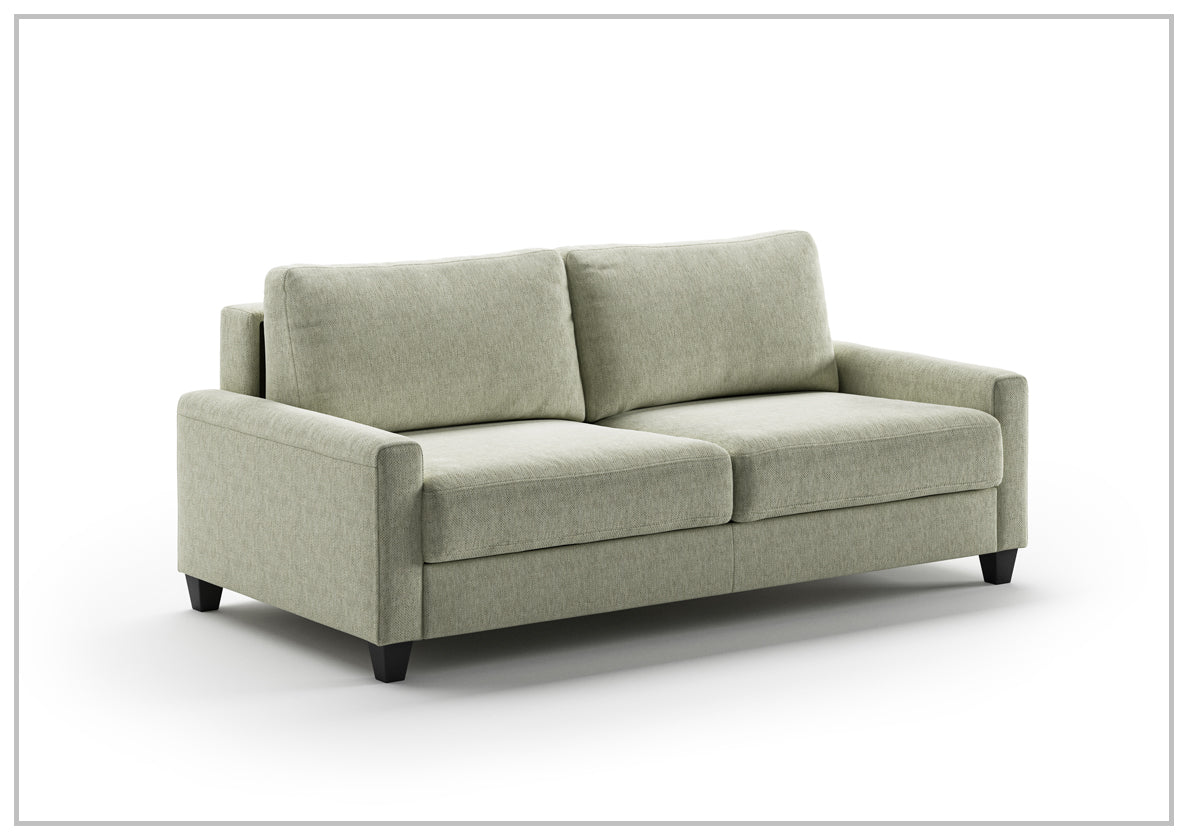 Nico Sleeper Sofa (King/Queen/Full XL/Cot) With Walnut or Chrome Leg Finish