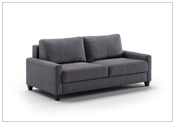 Luonto Nico Fabric Sleeper Sofa in All Sizes With Walnut or Chrome Leg Finish-SOFABED