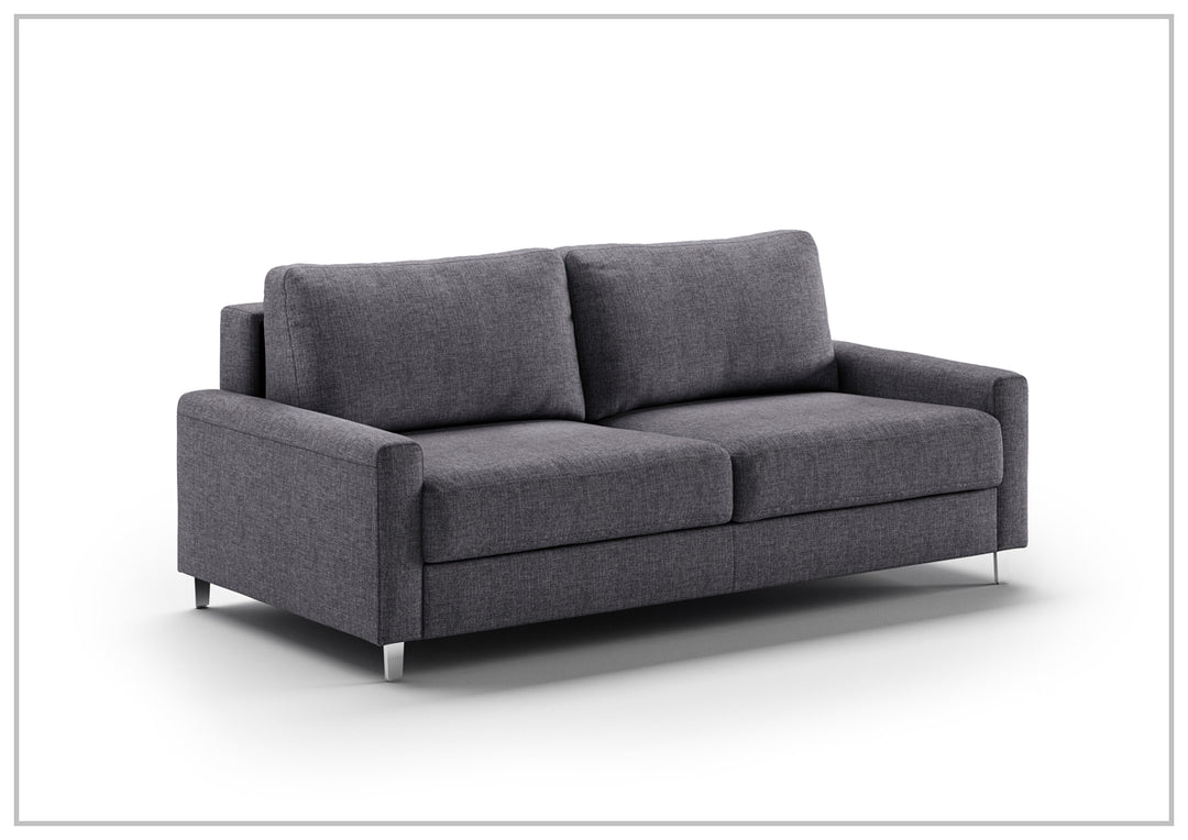 Luonto Nico Fabric Sleeper Sofa in All Sizes With Walnut or Chrome Leg Finish-SOFABED