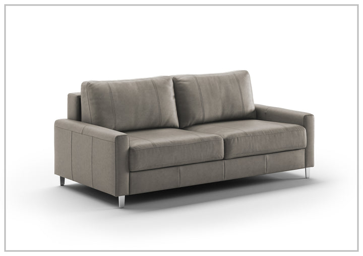 Luonto Nico Fabric Sleeper Sofa in All Sizes With Walnut or Chrome Leg Finish-SOFABED
