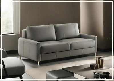 Nico Sleeper Sofa (King/Queen/Full XL/Cot) With Walnut or Chrome Leg Finish