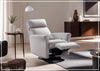 Rolled Fabric Power Recliner Chair with Adjustable Headrest