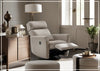 Rolled Fabric Power Recliner Chair with Adjustable Headrest