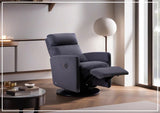 Track Lounger Recliner Chair With Adjustable Headrest