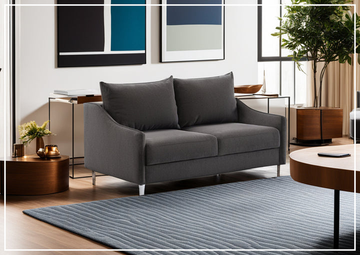 Ethos Fabric Queen Sleeper Sofa in Two Gray Color Options
