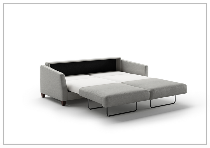 Luonto Monika Fabric King Sleeper Sofa Bed With Wood or Chrome Legs-SOFABED