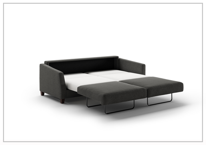 Luonto Monika Fabric King Sleeper Sofa Bed With Wood or Chrome Legs-SOFABED
