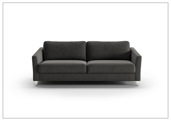 Luonto Monika Fabric King Sleeper Sofa Bed With Wood or Chrome Legs-SOFABED