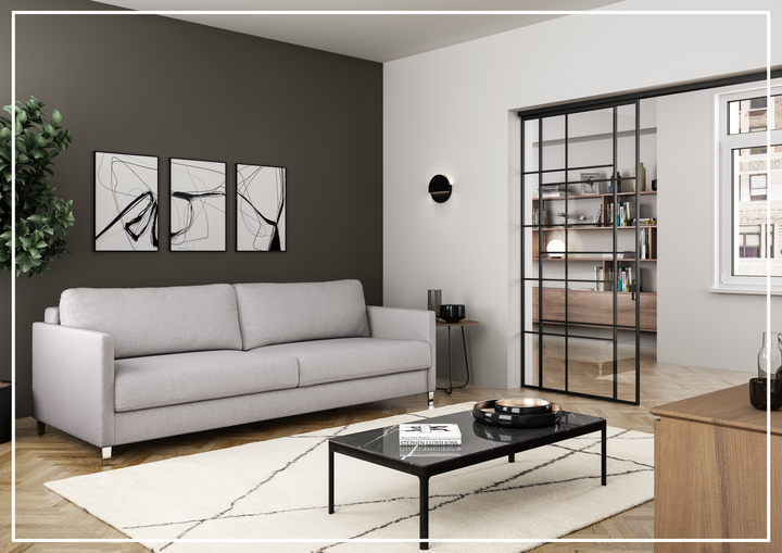 Luonto Elfin Fabric Sleeper Sofa with Nest Mechanism-SOFABED
