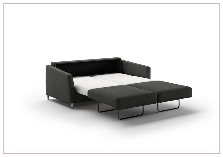 Luonto Monika Fabric Queen Sleeper Sofa With Wood or Chrome Legs-SOFABED