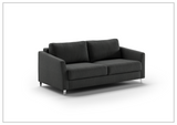 Luonto Monika Fabric Queen Sleeper Sofa With Wood or Chrome Legs-SOFABED