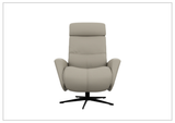 Fjords Magnus Leather Power Recliner Chair with Swivel Glider Base-Sofa Bed