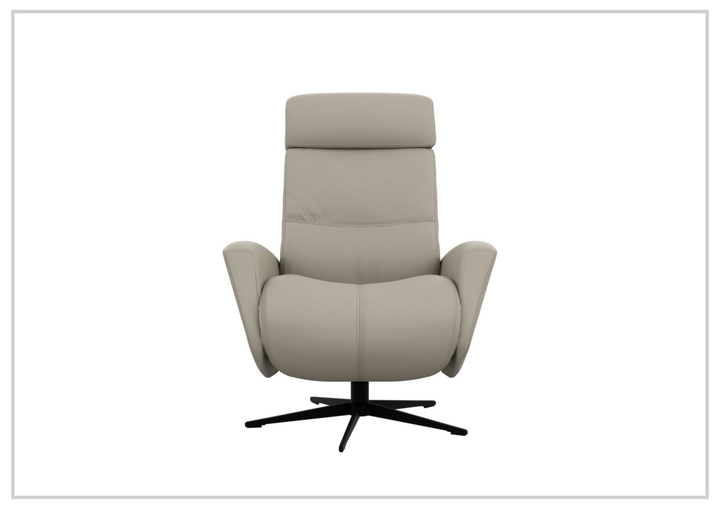 Fjords Magnus Leather Power Recliner Chair with Swivel Glider Base-Sofa Bed