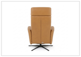 Fjords Magnus Leather Power Recliner Chair with Swivel Glider Base-Sofa Bed