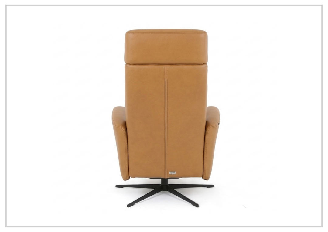 Fjords Magnus Leather Power Recliner Chair with Swivel Glider Base-Sofa Bed