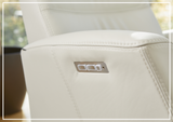 Fjords Magnus Leather Power Recliner Chair with Swivel Glider Base-Sofa Bed