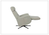 Fjords Magnus Leather Power Recliner Chair with Swivel Glider Base-Sofa Bed