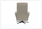 Fjords Magnus Leather Power Recliner Chair with Swivel Glider Base-Sofa Bed