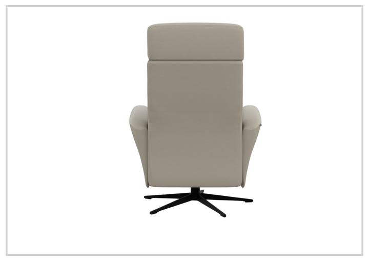 Fjords Magnus Leather Power Recliner Chair with Swivel Glider Base-Sofa Bed