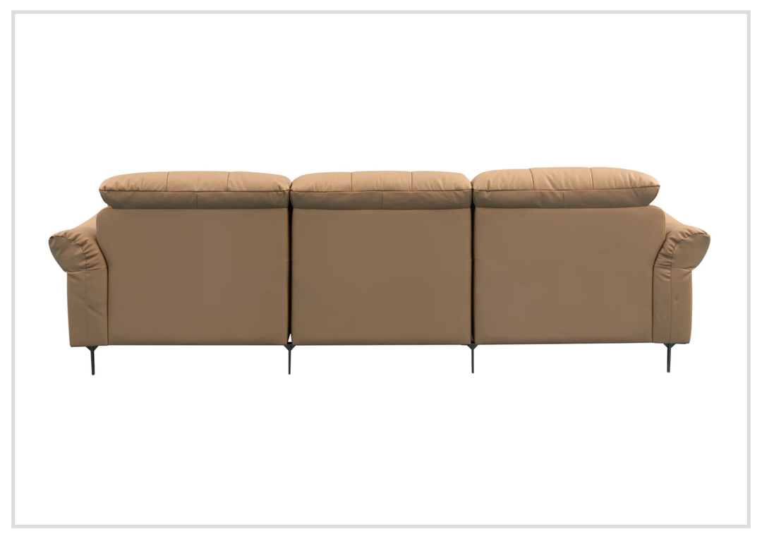 Klaussner Morbido Leather 3 Seater Sofa With Tufted Back