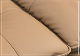 Klaussner Morbido Leather 3 Seater Sofa With Tufted Back - SOFABED