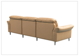 Klaussner Morbido Leather 3 Seater Sofa With Tufted Back