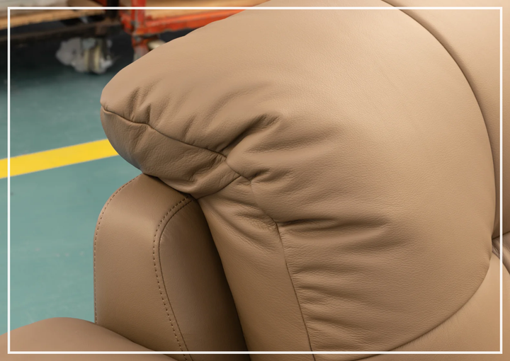 Klaussner Morbido Leather 3 Seater Sofa With Tufted Back - SOFABED