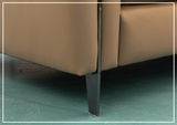Klaussner Morbido Leather 3 Seater Sofa With Tufted Back - SOFABED