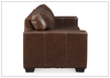 Mayan Queen Gray and Chocolate Leather Sleeper Sofa