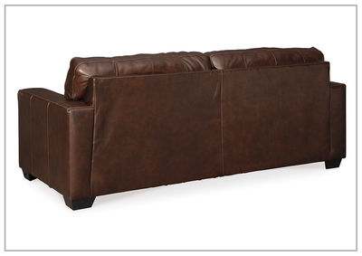 Mayan Queen Gray and Chocolate Leather Sleeper Sofa
