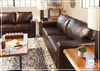 Mayan Queen Gray and Chocolate Leather Sleeper Sofa