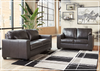 Mayan Queen Gray and Chocolate Leather Sleeper Sofa