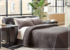 Mayan Queen Gray and Chocolate Leather Sleeper Sofa