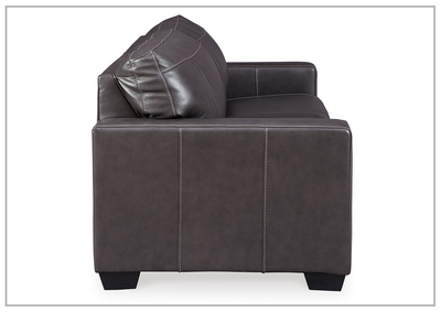 Mayan Queen Gray and Chocolate Leather Sleeper Sofa
