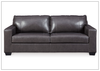 Mayan Queen Gray and Chocolate Leather Sleeper Sofa