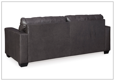 Mayan Queen Gray and Chocolate Leather Sleeper Sofa